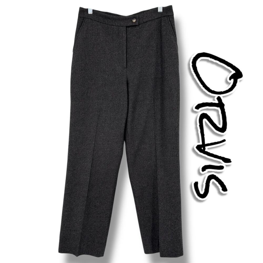 Orvis Wool Pleated Dress Pants Trousers Fully Lined Slacks Brown Womens Size 10 - Picture 1 of 10